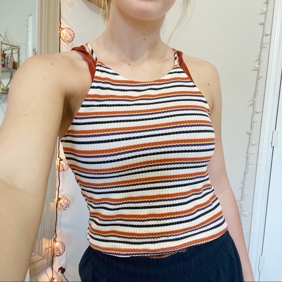 I heart joah Tops - $10 SALE MEDIUM STRIPED HALTER TOP TANK I ❤️ JOAH